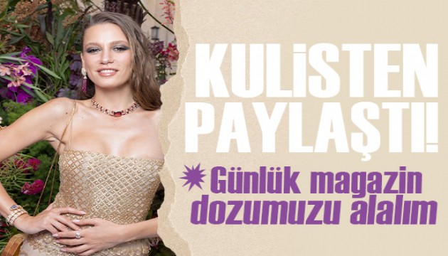 Mert Demir ile aşk yaşayan Serenay Sarıkaya’dan kulis pozu geldi!
