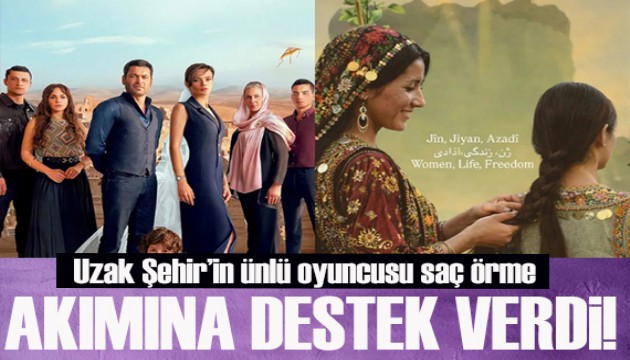 Uzak Şehir oyuncusu  DEM Parti'nin 'saç örme' akımına destek verdi