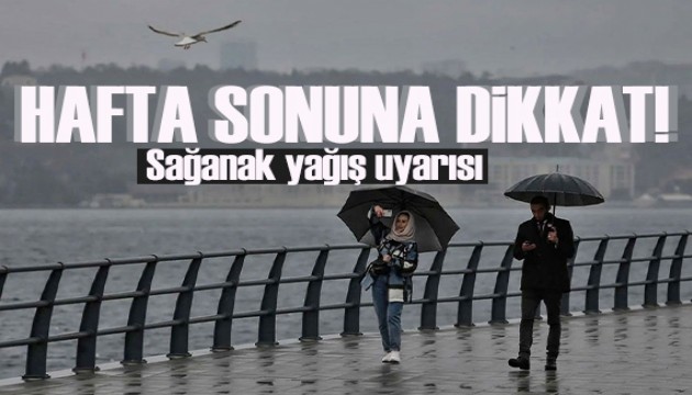 AKOM'dan İstanbul için kuvvetli sağanak uyarısı