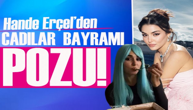 Hande Erçel'den Cadılar Bayramı pozu