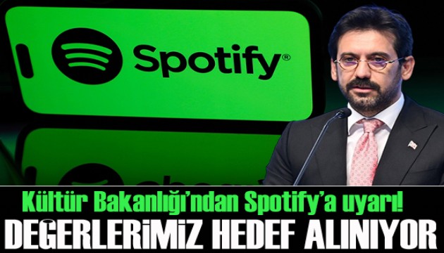Kültür Bakanlığı’ndan Spotify’a uyarı: “Değerlerimiz hedef alınıyor”