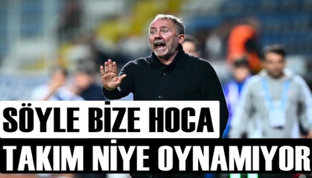 Taraftardan Sergen Yalçın ve futbolculara flaş tepki