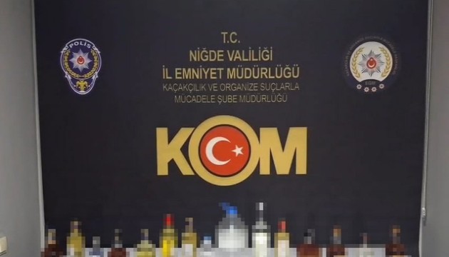 Niğde’de sahte alkol operasyonu!