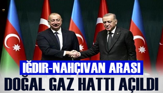 Iğdır-Nahçıvan Boru Hattı'nın açılışı Cumhurbaşkanı Erdoğan ve İlham Aliyev'in katılımıyla yapıldı