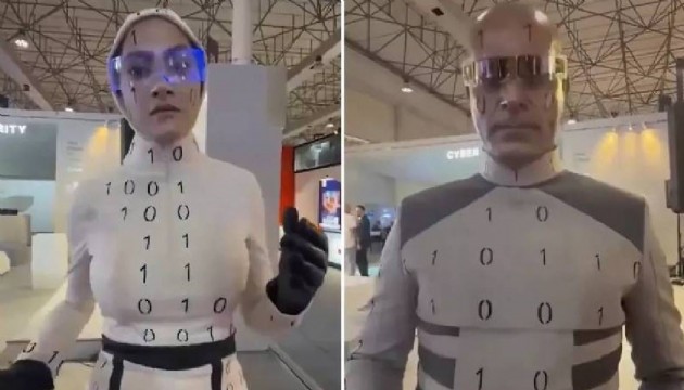 İran’ın İnsansı robotları aslında insan çıktı