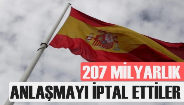 İspanya, İsrail ile 207 milyar Euro'luk anlaşmayı iptal etti