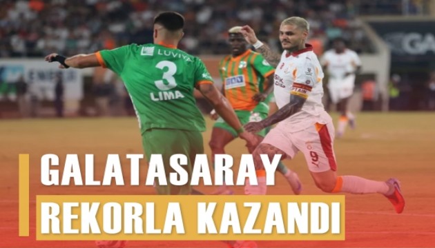 Galatasaray rekorla kazandı