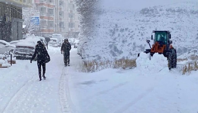 Batman’da köy yolları kardan kapandı, uçuşlar iptal edildi!