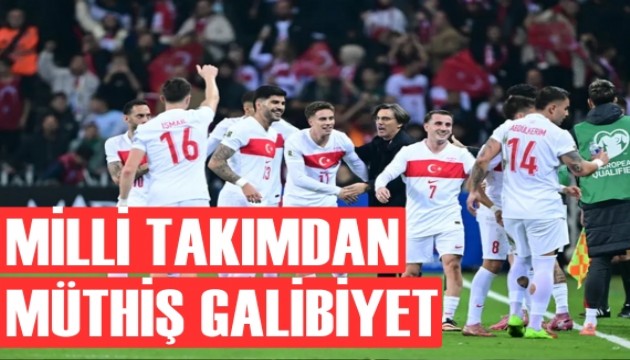 A Milli Takım'dan görkemli galibiyet