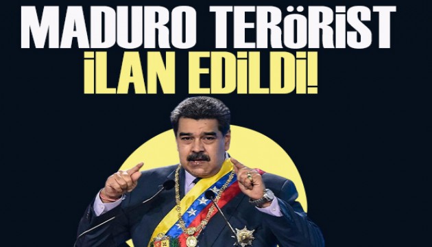 ABD Maduro'yu terörist ilan etti: Yakalanması için 50 milyon dolar ödül konuldu
