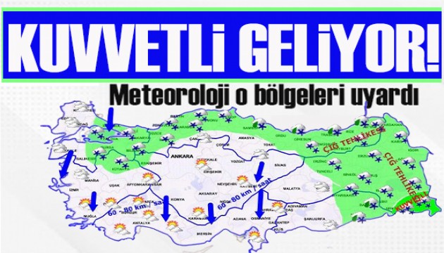 Meteoroloji'den kuvvetli kar yağışı uyarısı!