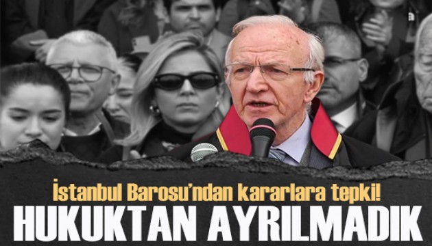 İstanbul Barosu Başkanı Kaboğlu'ndan baro yönetiminin görevden alınmasına tepki