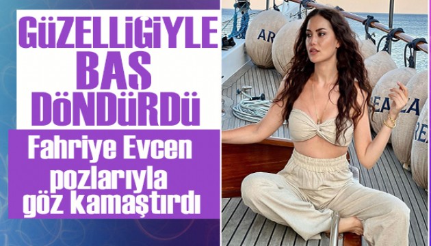 Fahriye Evcen Dubai'de! Kırmızı elbiseli pozlarına beğeni yağdı