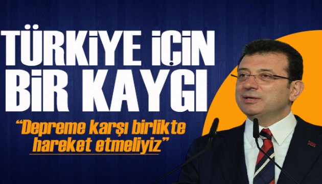 Ekrem İmamoğlu: 'Bu tür riskler karşısında birlikte hareket etmemiz şart'