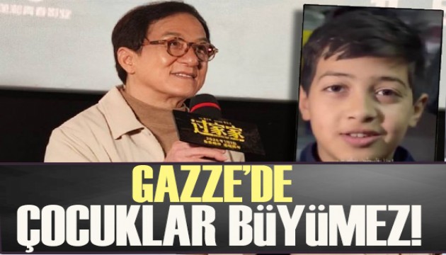 Jackie Chan geceye damga vurdu! Gazze'de çocuklar büyümez