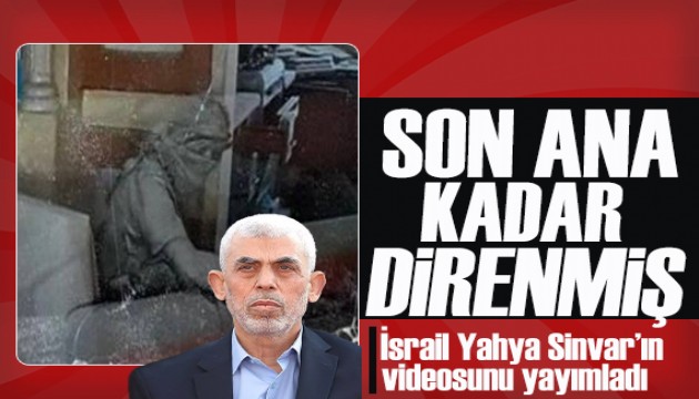 İsrail, Yahya Sinvar'ın son anlarını paylaştı