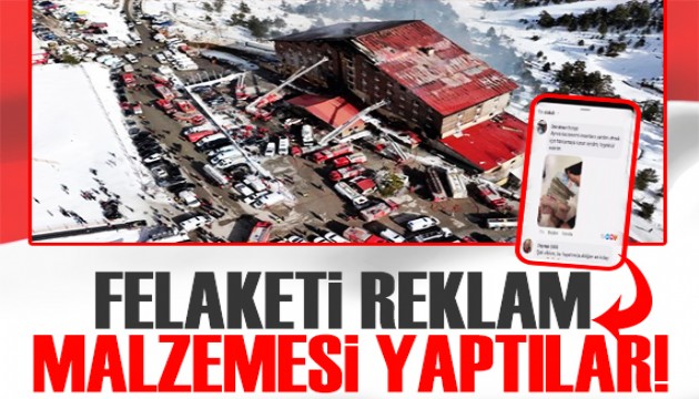 Dolandırıcılar yangını da reklam malzemesi yaptılar