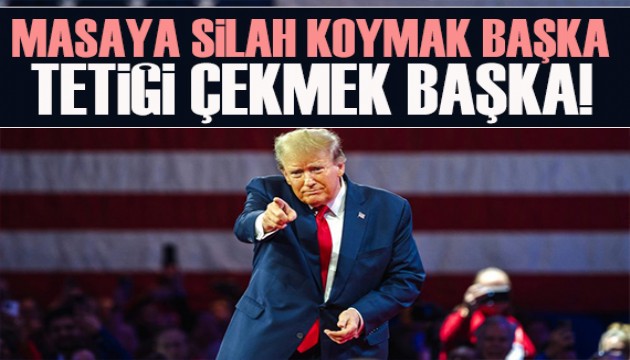 ABD: “Masaya silah koymak başka, tetiği çekmek başka”