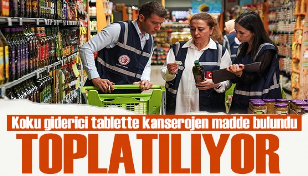 Bakanlık denetimlerine devam ediyor! Koku giderici tablet toplatıldı