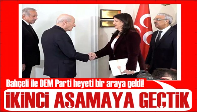 DEM heyetinden Bahçeli'ye ziyaret! Pervin Buldan: İkinci aşamaya geçtik