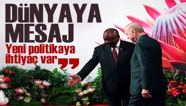 Erdoğan G20 Liderler Zirvesi’nde 'Mühim görüyorum' diyerek açıkladı