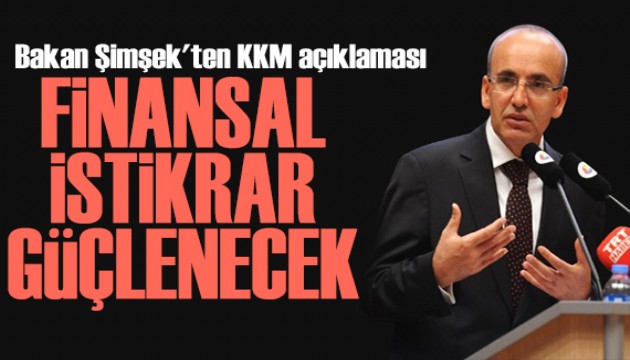 Bakan Şimşek'ten KKM açıklaması: Yeni hesap açılmayacak