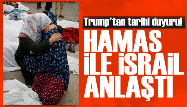 Trump'tan tarihi açıklama: İsrail ve Hamas ateşkesi imzaladı