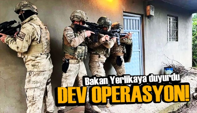 Dev operasyon! Bakan Yerlikaya duyurdu: 11 suç örgütüne darbe!