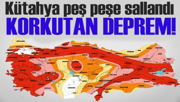 Kütahya'da deprem! Simav peş peşe sallandı
