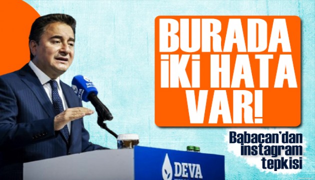 Babacan'dan Instagram tepkisi: Burada iki hata var