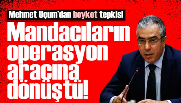 Cumhurbaşkanı Başdanışmanı Mehmet Uçum'dan boykot mesajı: Yanıt alamadılar