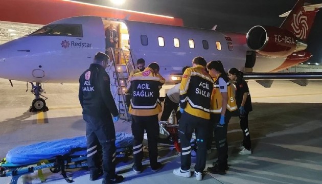 Makedonya yaralıları Türkiye'ye getirildi