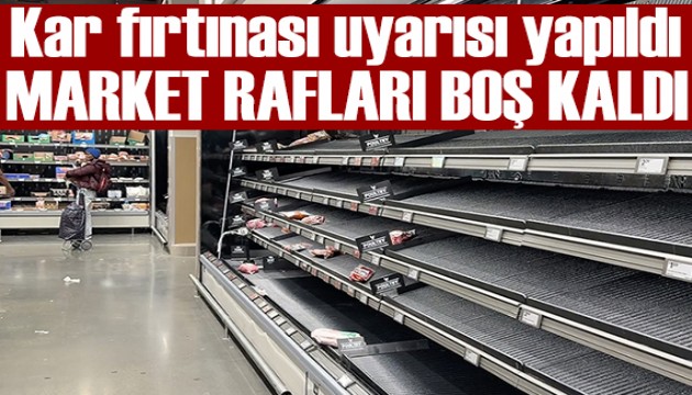 Dondurucu soğuklar öncesi market rafları boşaldı!