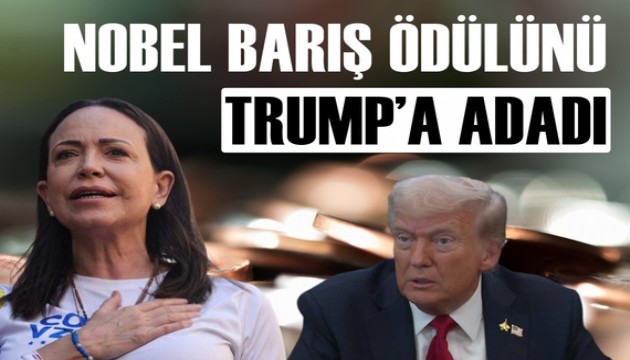 Nobel Barış ödülünü alan Machado, ödülü Trump'a adadı