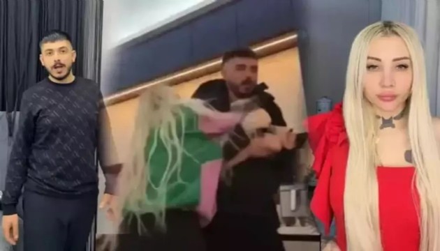 Fenomen çift TikTok'ta bıçakla birbirine girdi!