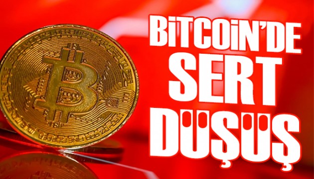 Bitcoin'de sert düşüş