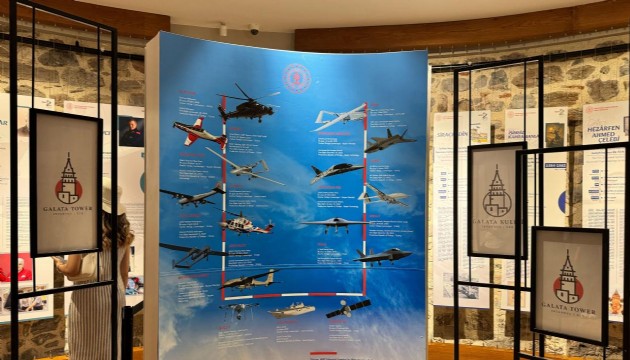 Galata Kulesi'nde 'Hezarfen'den Beri Aynı Ruhla' sergisi açıldı