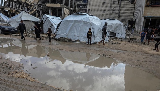Gazze'de yağış faciası