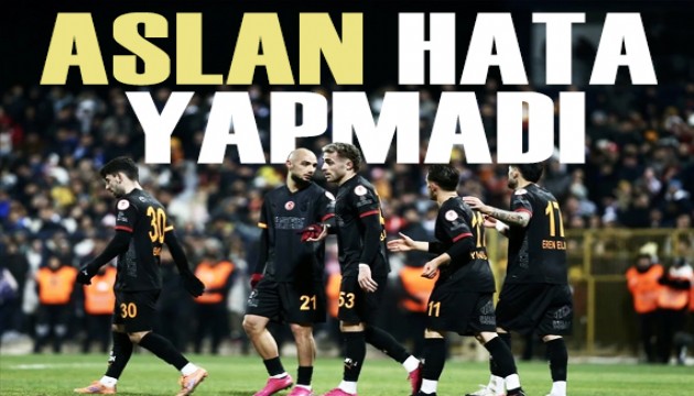 Aslan kupada hata yapmadı