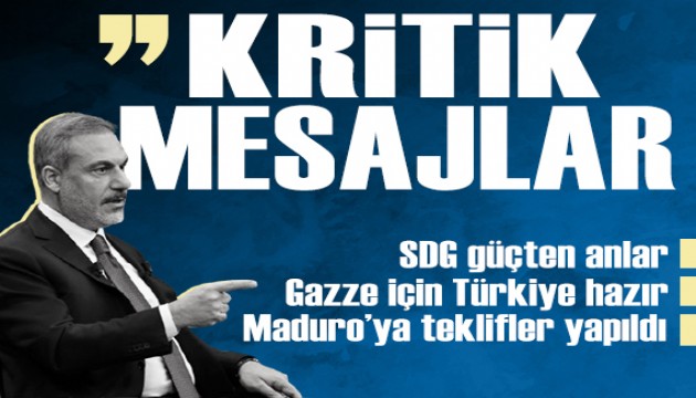 Bakan Fidan: 'SDG PKK'yla aynı özelliği taşıyor, güç tehdidi olmadan diyalog mümkün değil'
