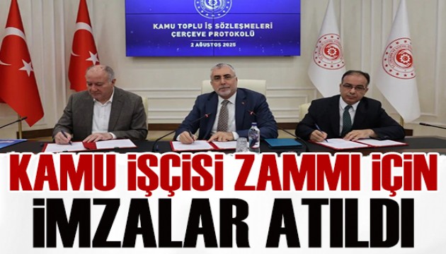Kamu işçisinin zammında imzalar atıldı!