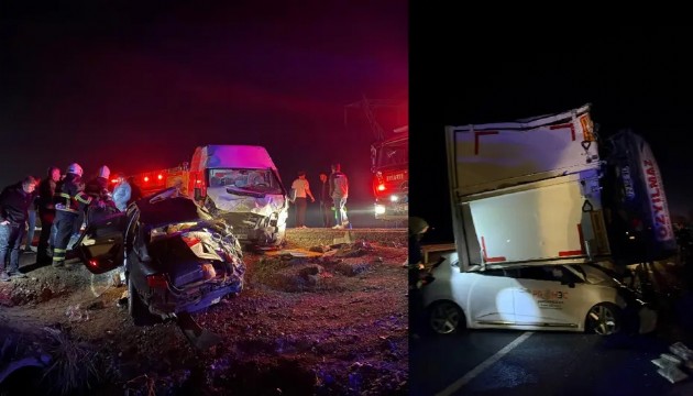 Diyarbakır'da zincirleme trafik kazası
