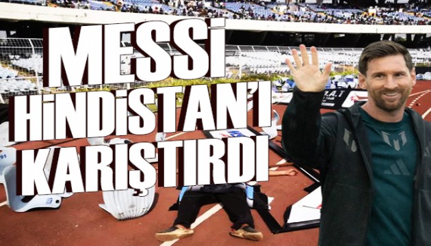 Messi'nin Hindistan turu olaylı başladı
