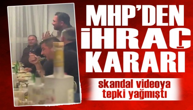 Skandal videoya tepki yağmıştı: Rakı masasında sela okutan MHP'li hakkında karar verildi