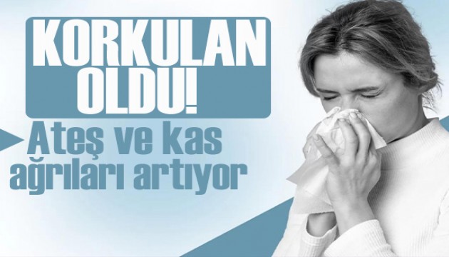 Ateş ve kas ağrıları artıyor: İnfluenza yeniden yayılıyor