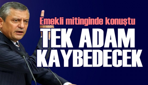 Emekli ve emekçilerden bütçe mitingi: Özgür Özel'den açıklamalar