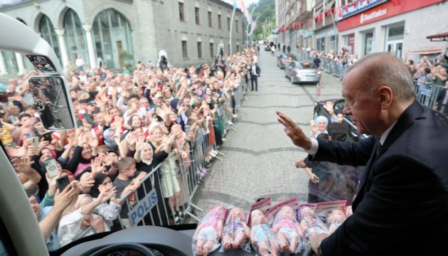 Cumhurbaşkanı Erdoğan Rize'de