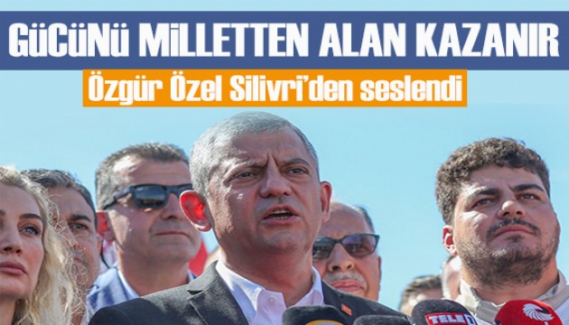 Özgür Özel Adana'dan yürüyüş başlatan gençleri Silivri'de karşıladı