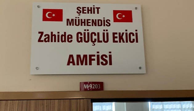 Şehit Mühendis Ekici'nin adı üniversitede yaşayacak
