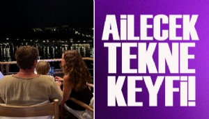 Kıvanç Tatlıtuğ'un ailesiyle tekne keyfi!